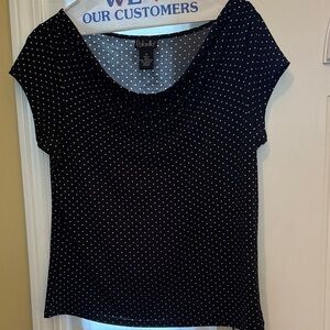 Rafaella Black and White Fitted Blouse